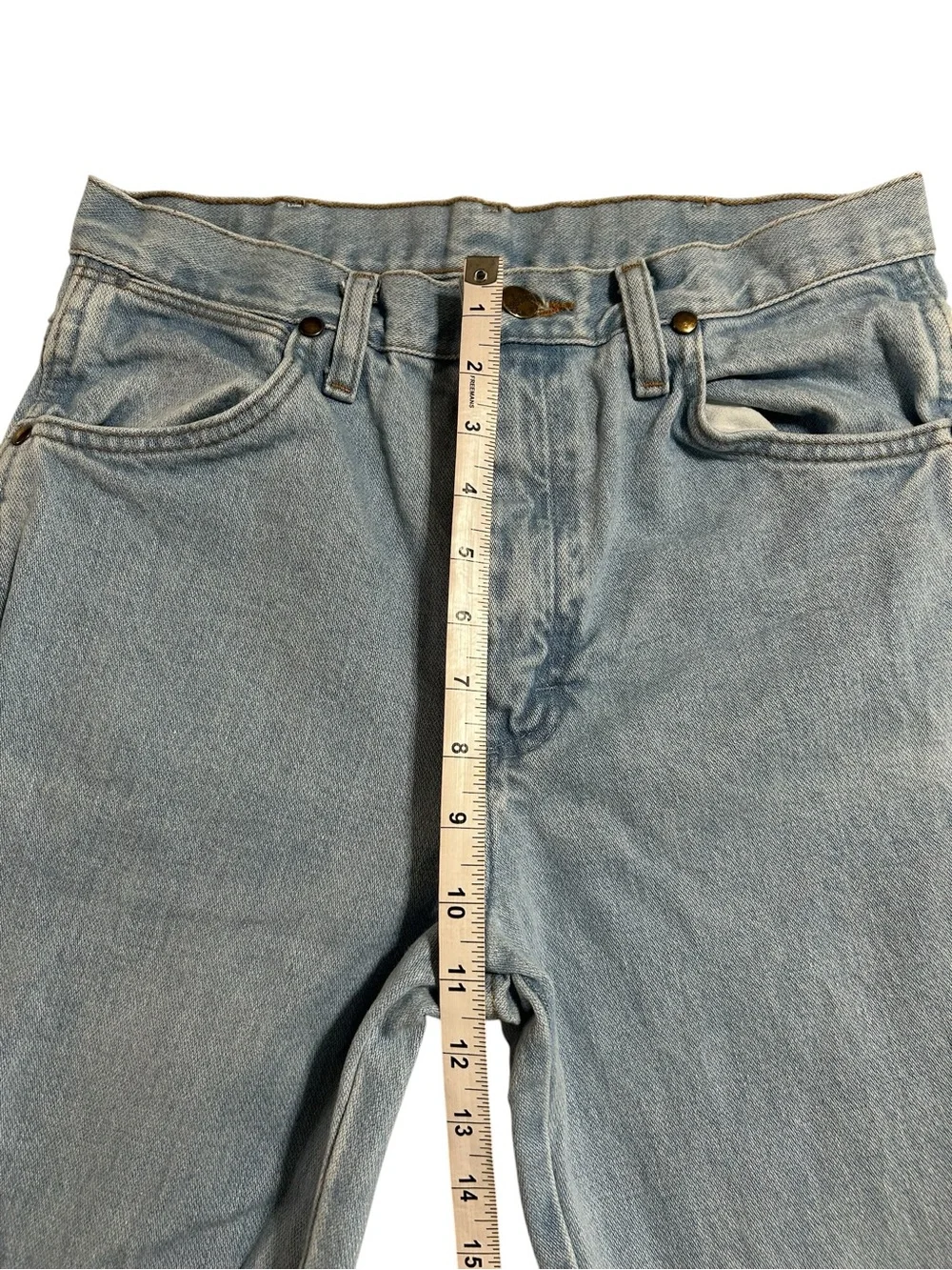 Vintage Wrangler 936GBK Light Wash Western Straight Leg Jeans 30x32 USA